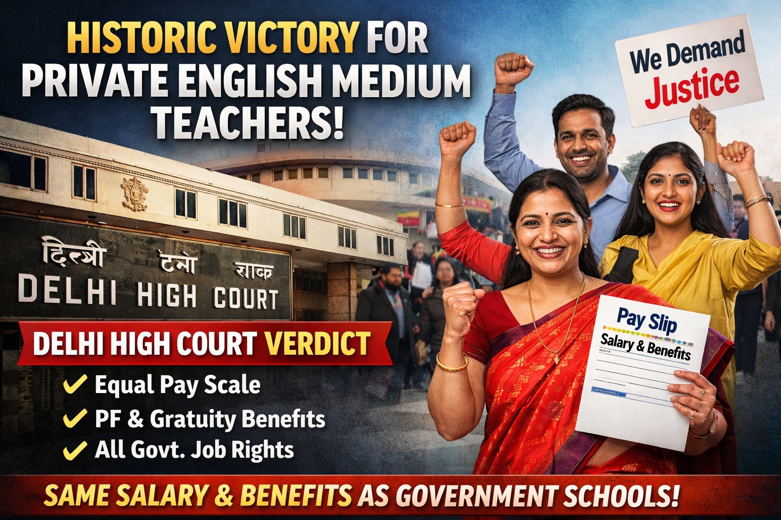 Private English Medium School Teachers Rights