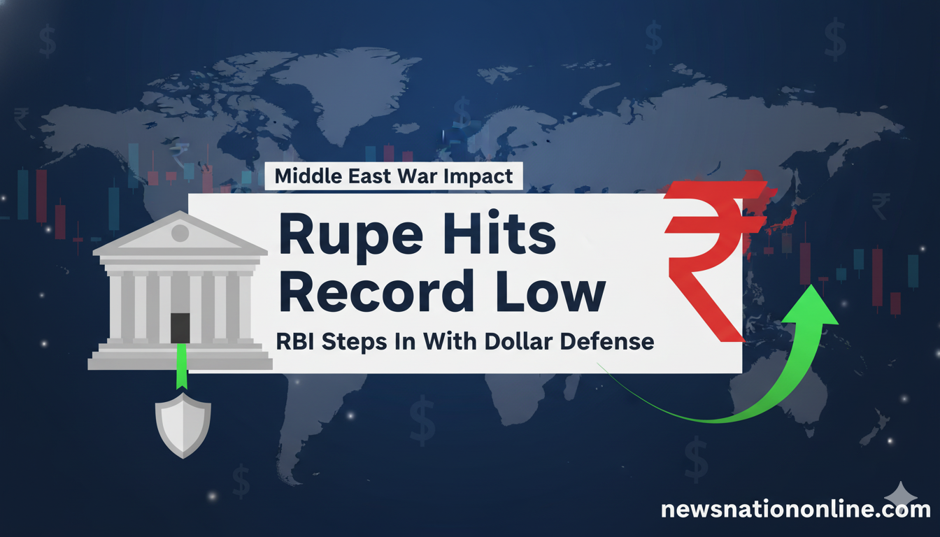 RBI Rupee Defence as Indian rupee hits record low amid Middle East war and forex market intervention