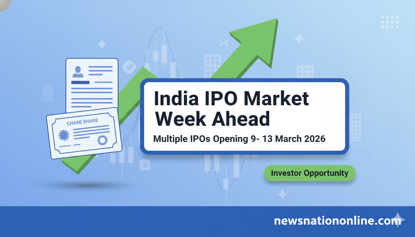 India IPO Market Week Ahead showing upcoming IPO opportunities in India stock market March 2026