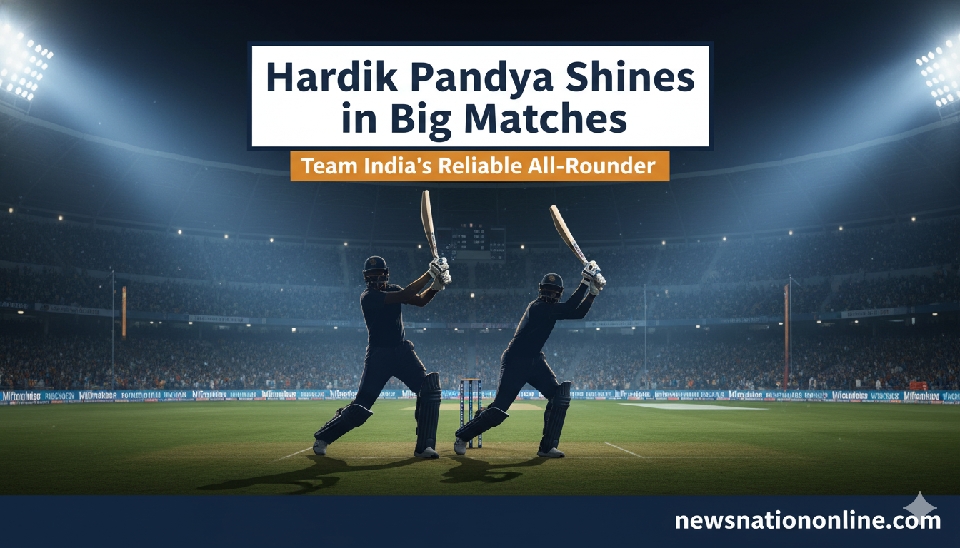 Hardik Pandya Big Match Performance for Team India in important cricket matches