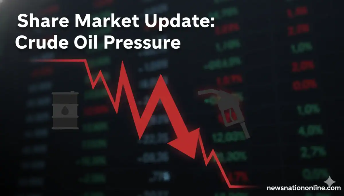 share market update crude oil impact on indian stock market decline
