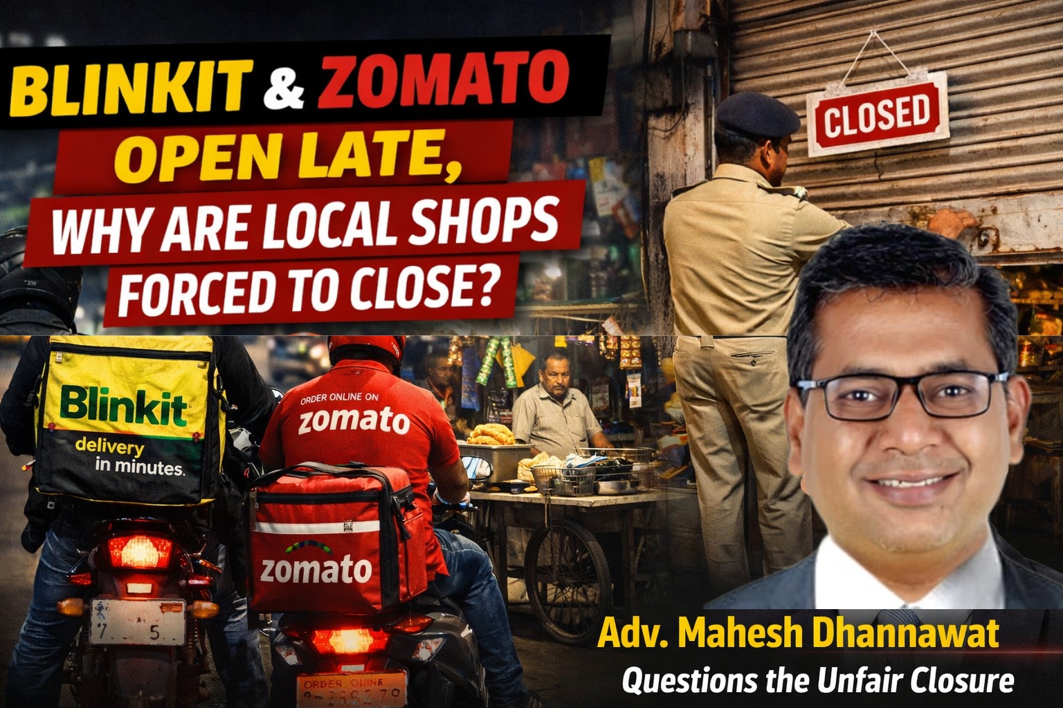 blinkit zomato vs local shops