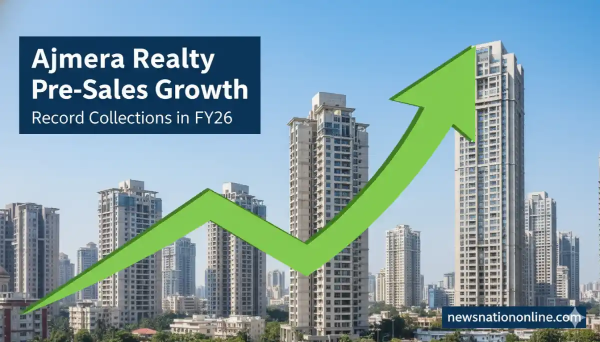 अजमेरा रियल्टी प्री-सेल्स उछाल FY26 sales growth image