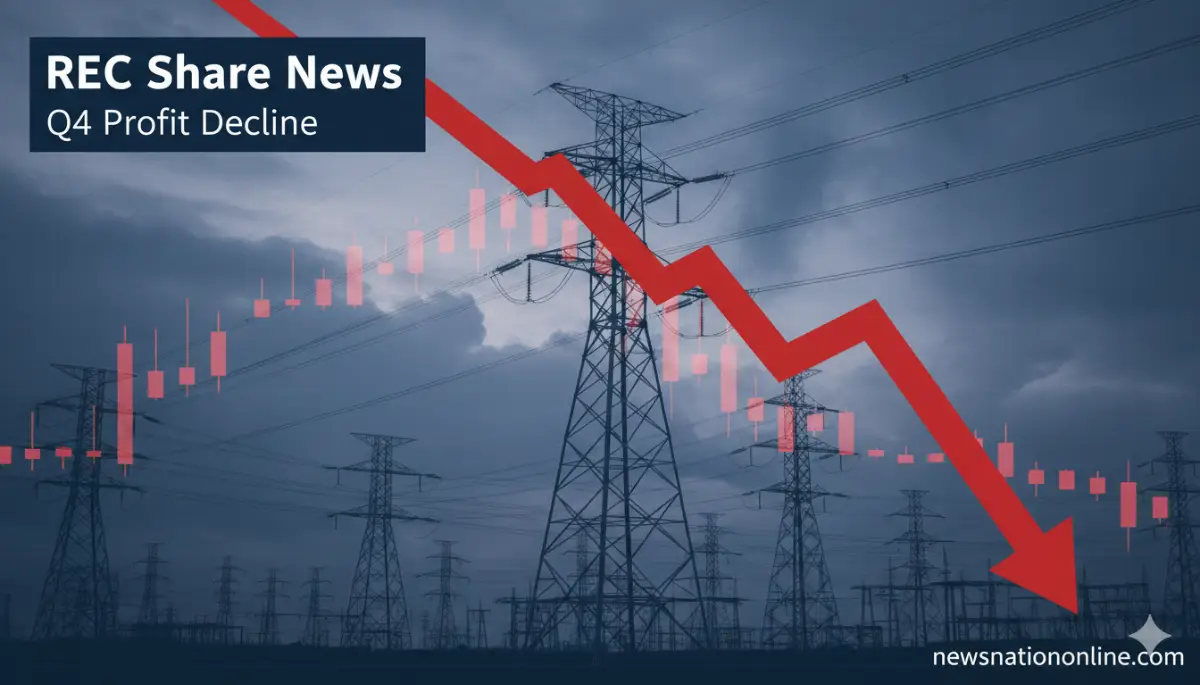 REC शेयर न्यूज़ Q4 profit decline India