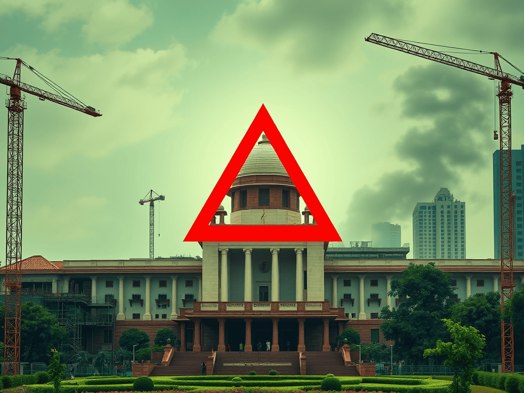 Supreme Court of India - OBC Creamy Layer Case - NewsNation Online भारत के सुप्रीम कोर्ट की इमारत, OBC क्रीमी लेयर मामले में सुनवाई
