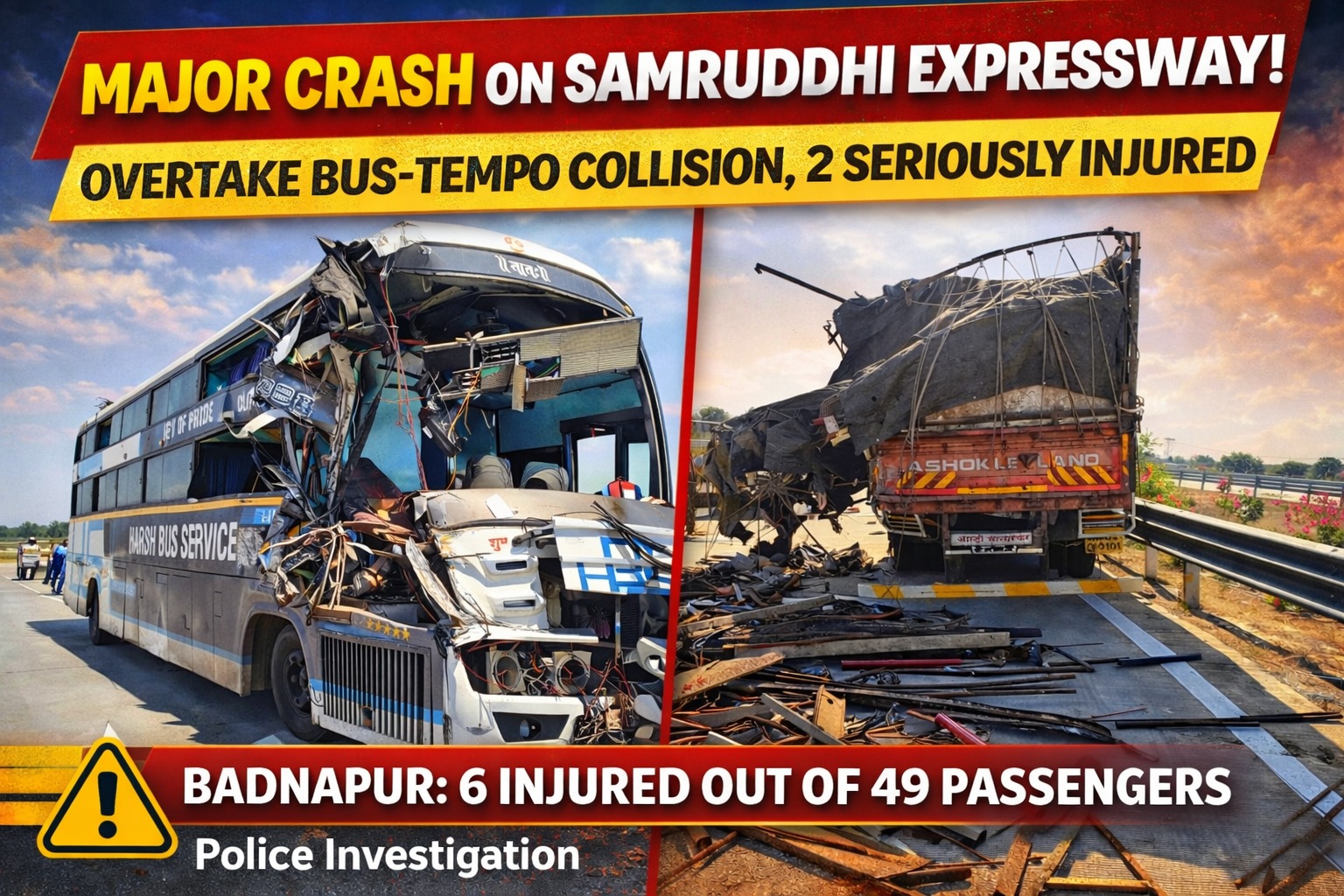 समृद्धि महामार्ग हादसा