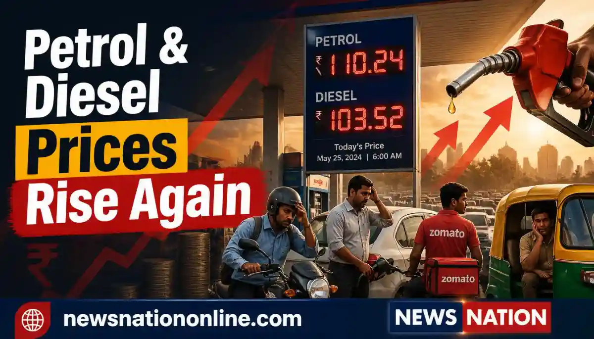 Petrol and diesel price hike at Indian fuel station affecting daily commuters