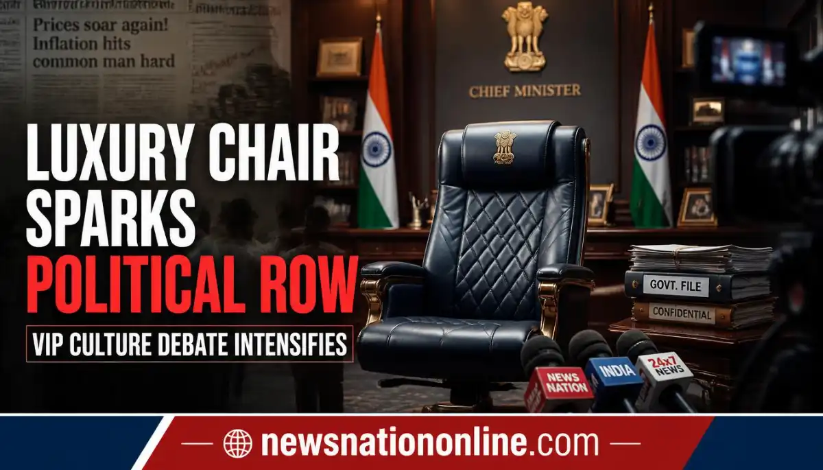 Delhi CM luxury chair controversy and VIP culture debate