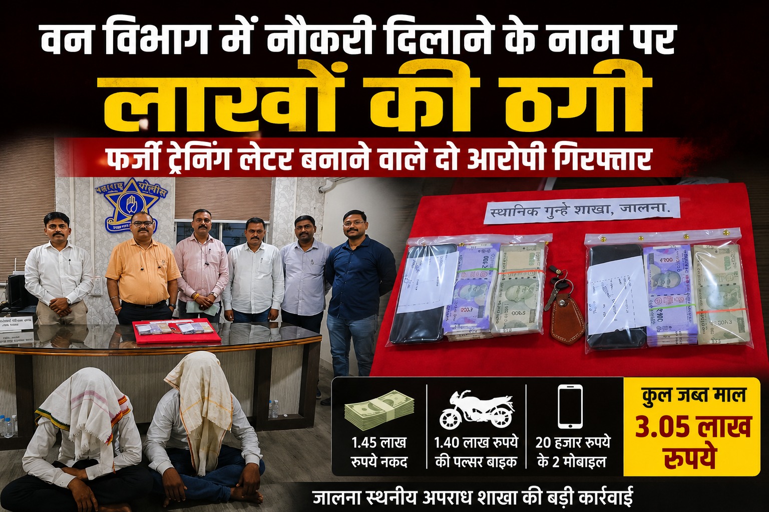 वन विभाग नौकरी ठगी जालना