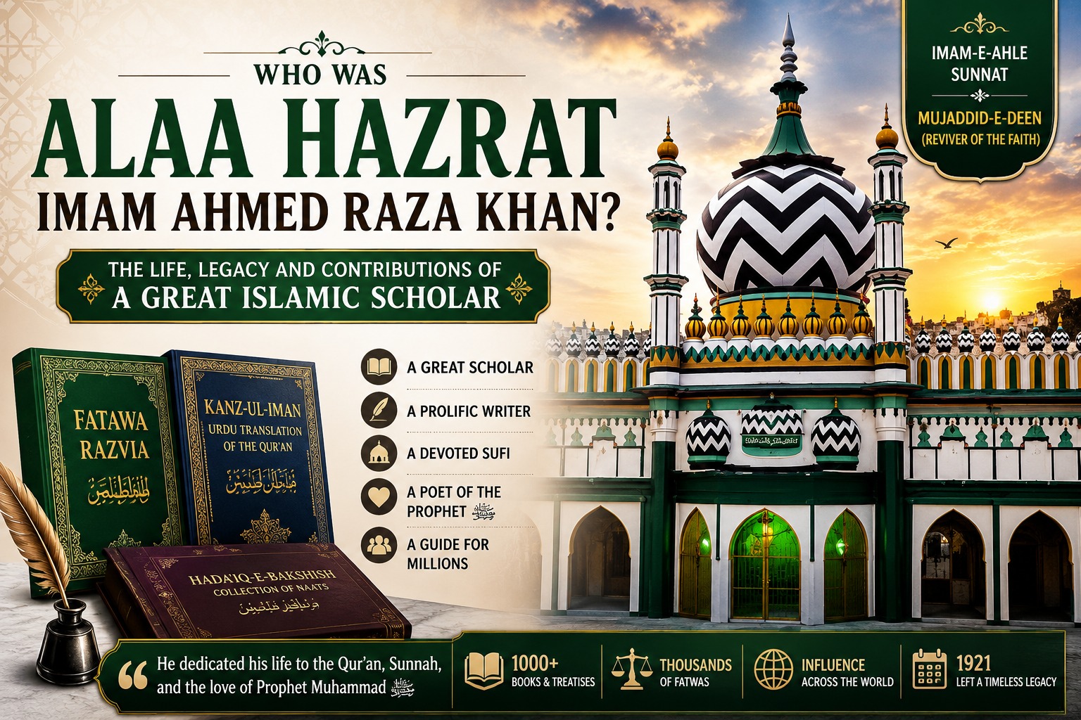 Who Was Alaa Hazrat Imam Ahmed Raza Khan