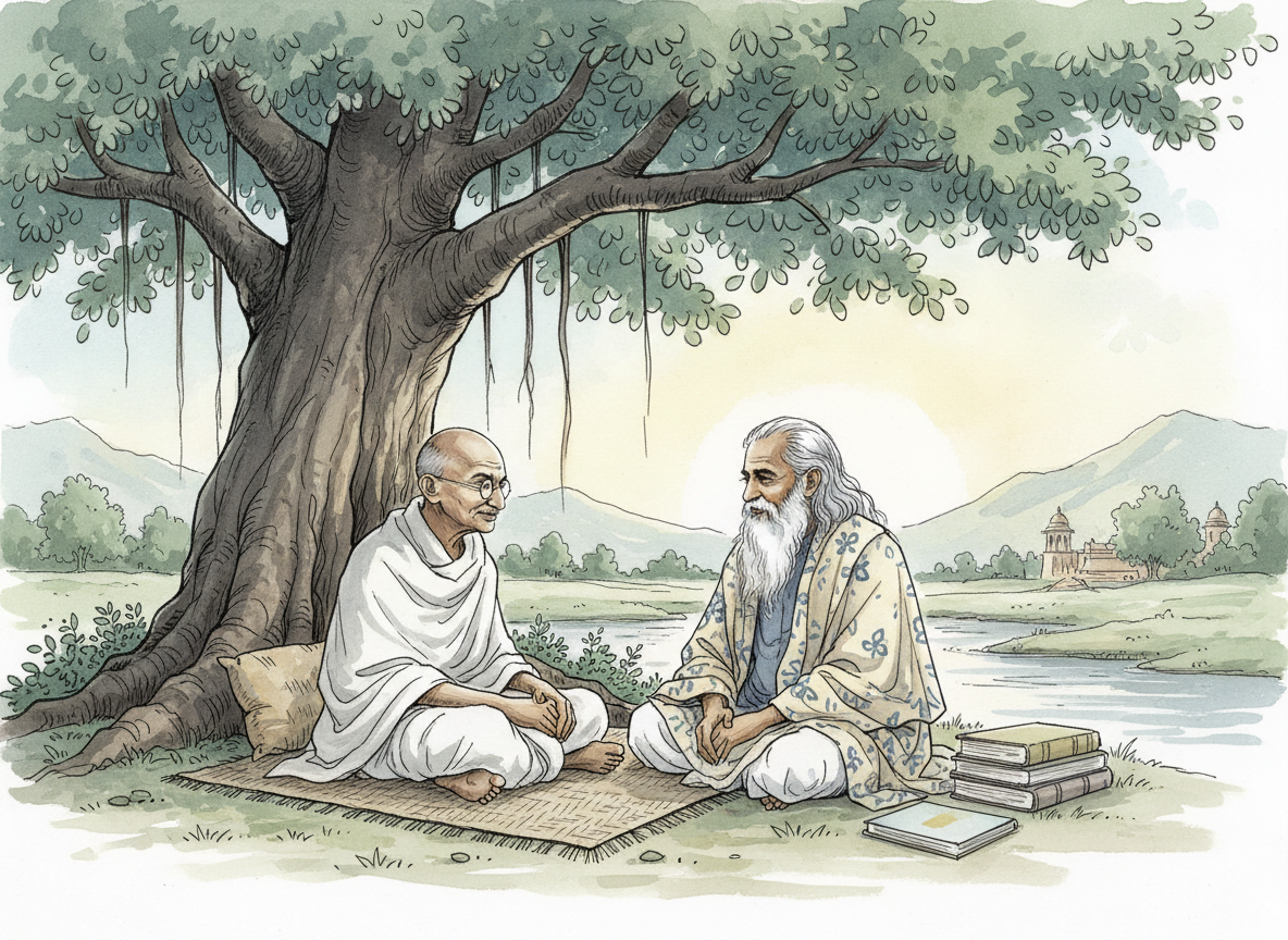 Gandhi’s Relationship with Rabindranath Tagore: Respect, Debate and Two Visions of India