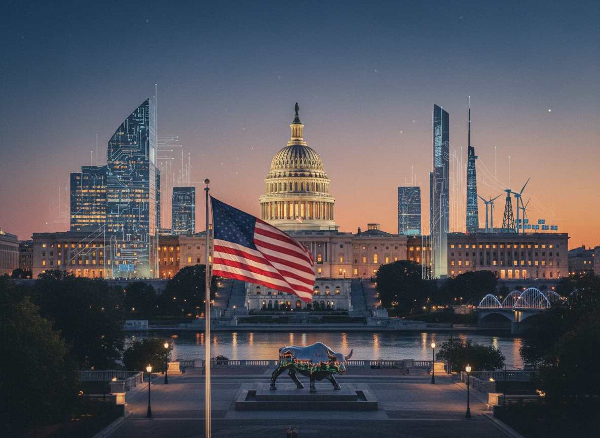 United States current affairs September 2026 featuring Washington DC, finance, technology and energy