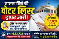 जालना जिले की ड्राफ्ट वोटर लिस्ट 2026 और 30 सितंबर तक नाम सुधार का मौका