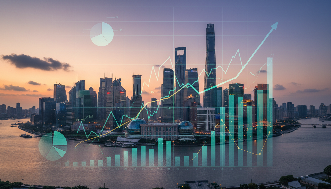 China News Editorial Image 3 - NewsNation Online Chinese financial district representing IMF economic outlook