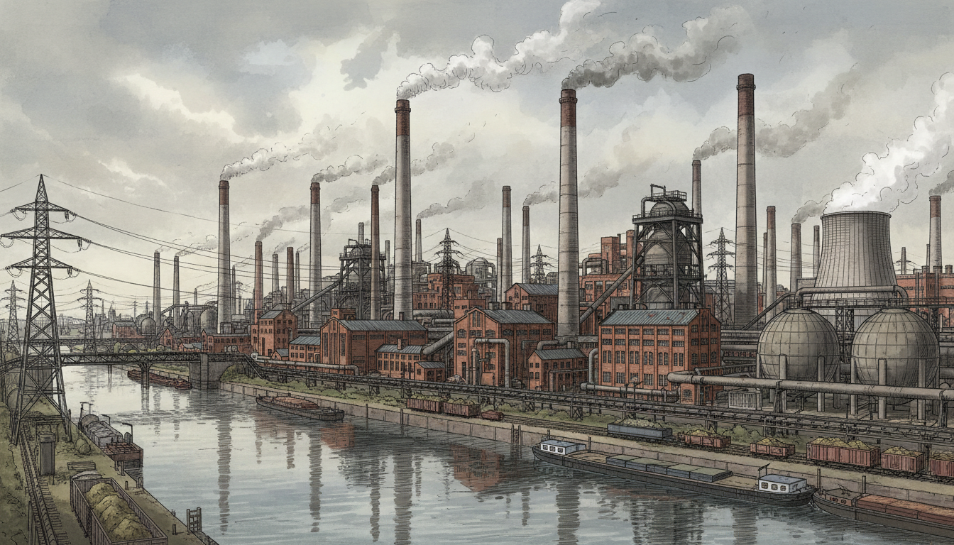 German industrial production and energy costs