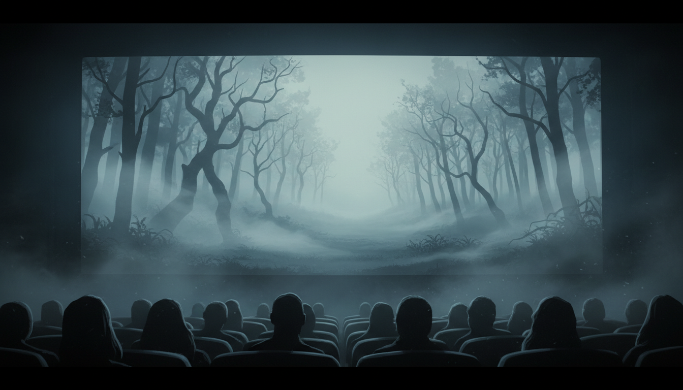 Horror movie box office trend illustration