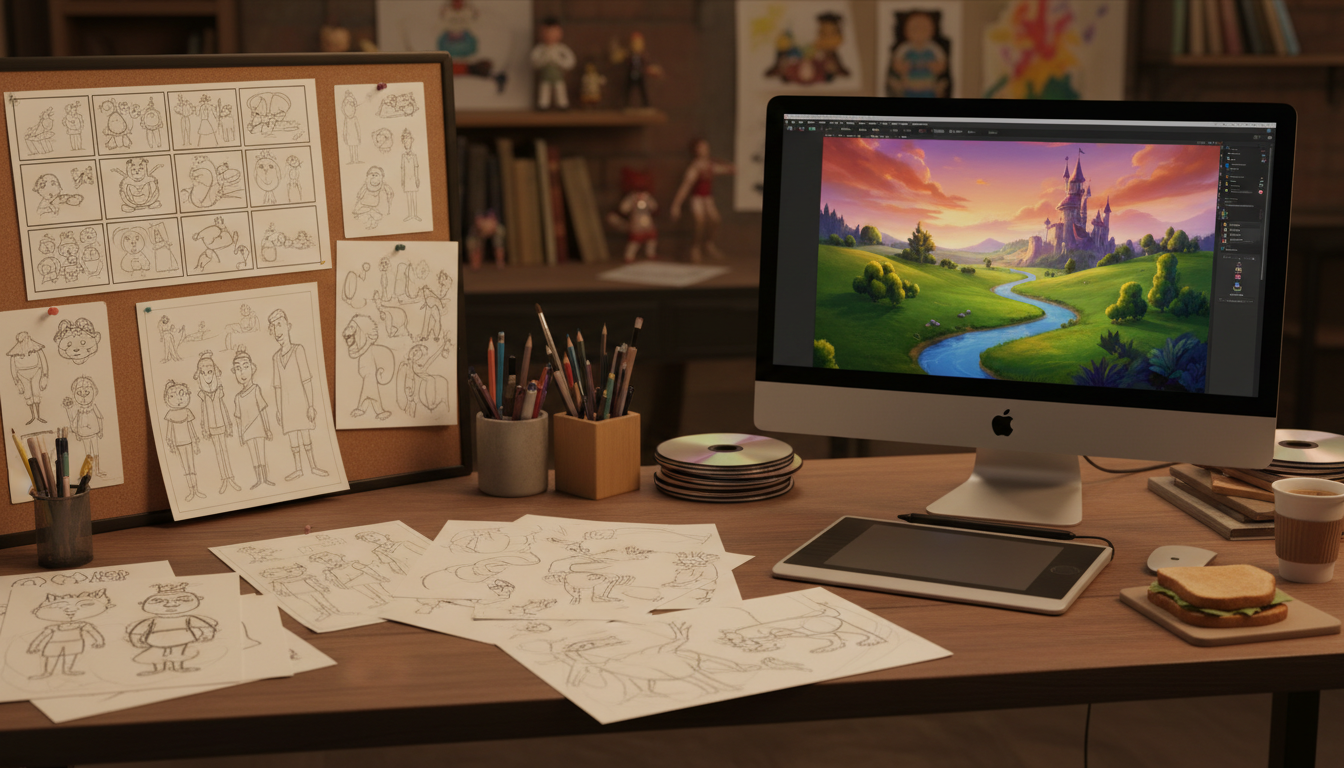 How Animated Movies Are Made: From Storyboards to the Final Frame — original editorial illustration