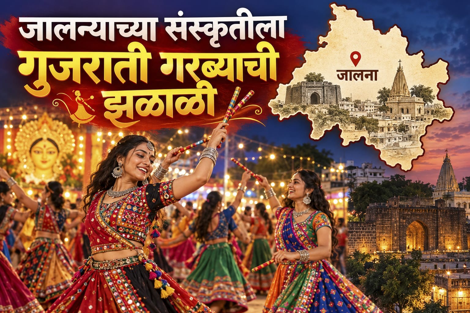 जालन्यातील गरबा उत्सव आणि गुजराती मराठी सांस्कृतिक संगम