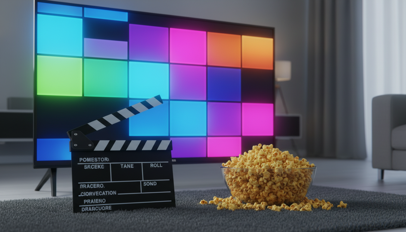 Cinematic television and film clapperboard representing October 23 streaming releases