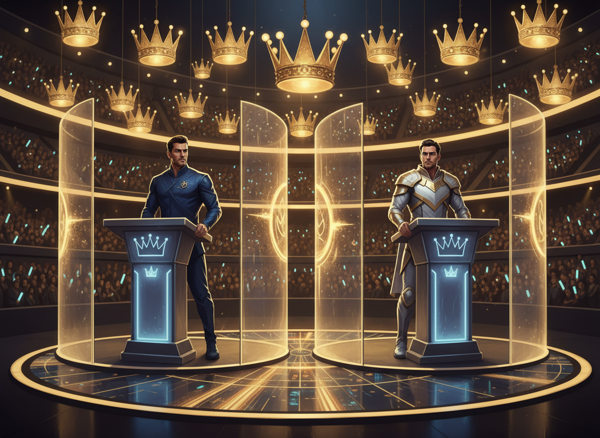 Reality show captaincy race editorial visual