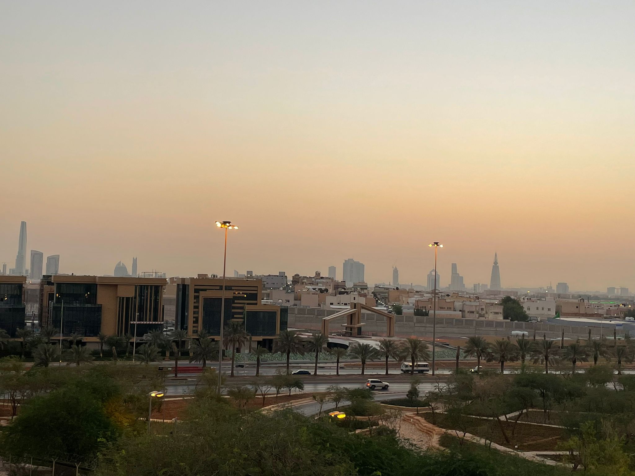 Riyadh skyline seen from the Diplomatic Quarter