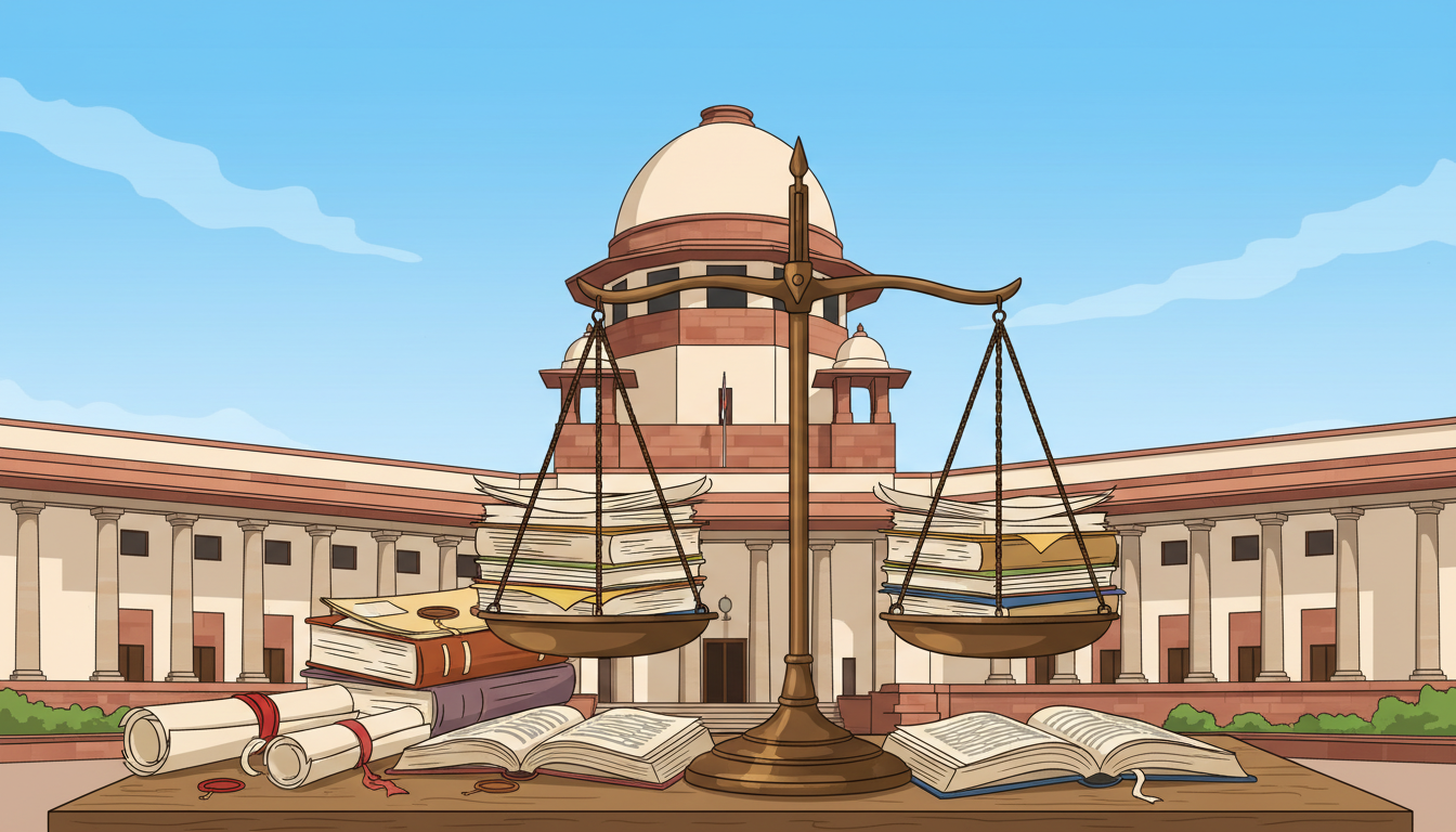 Supreme Court legal process illustration