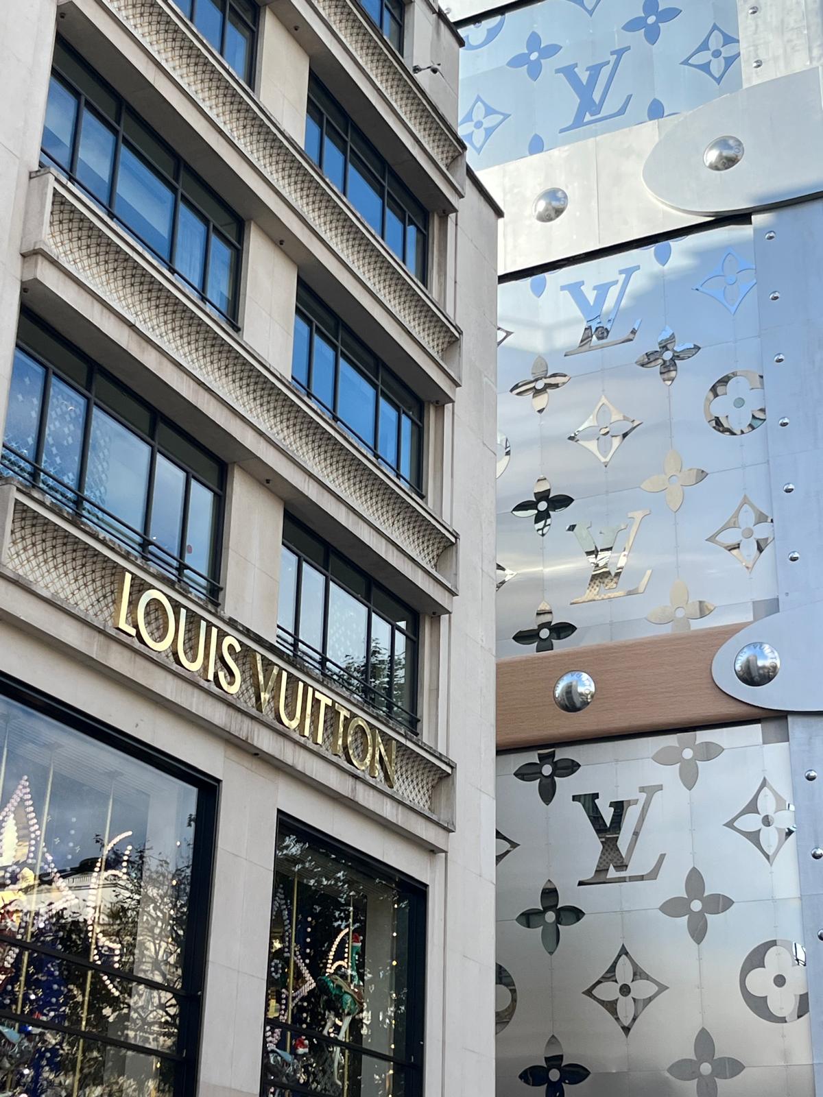 Louis Vuitton store in Paris, archive photograph from 2024, not the 2026 fashion event