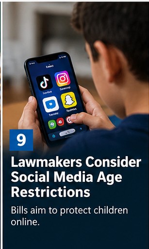 Social media safety illustration; AI-generated editorial graphic, not a documentary photograph