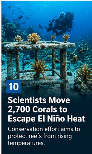 Costa Rica coral restoration illustration; AI-generated editorial graphic, not a documentary photograph