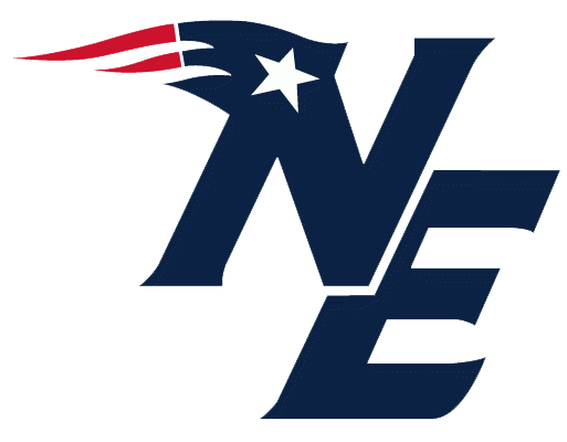 New England Patriots logo illustrating the Patriots versus Raiders NFL game
