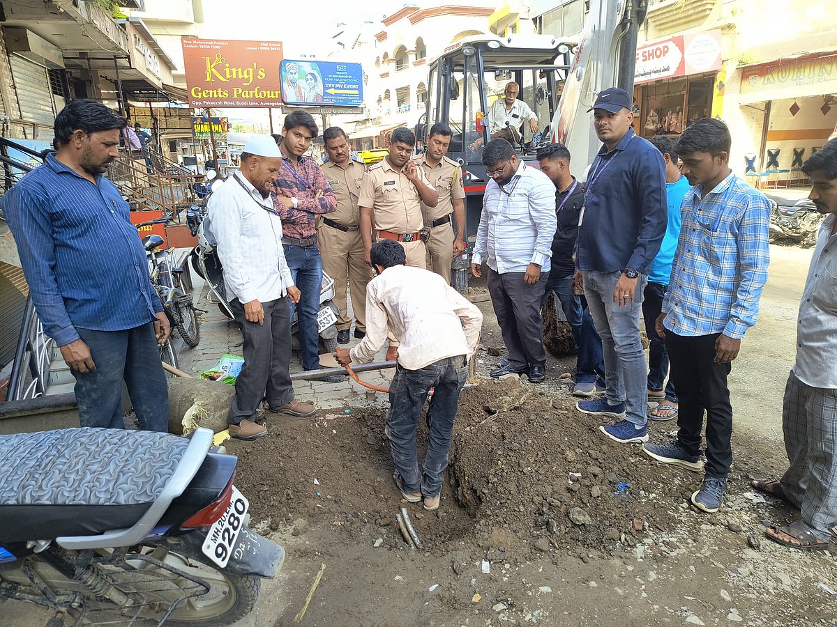 छत्रपति संभाजीनगर में अवैध जल कनेक्शन पर कार्रवाई