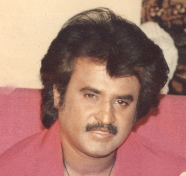 Archival photograph of actor Rajinikanth from a 1989 film shoot, not a Jailer 2 still.