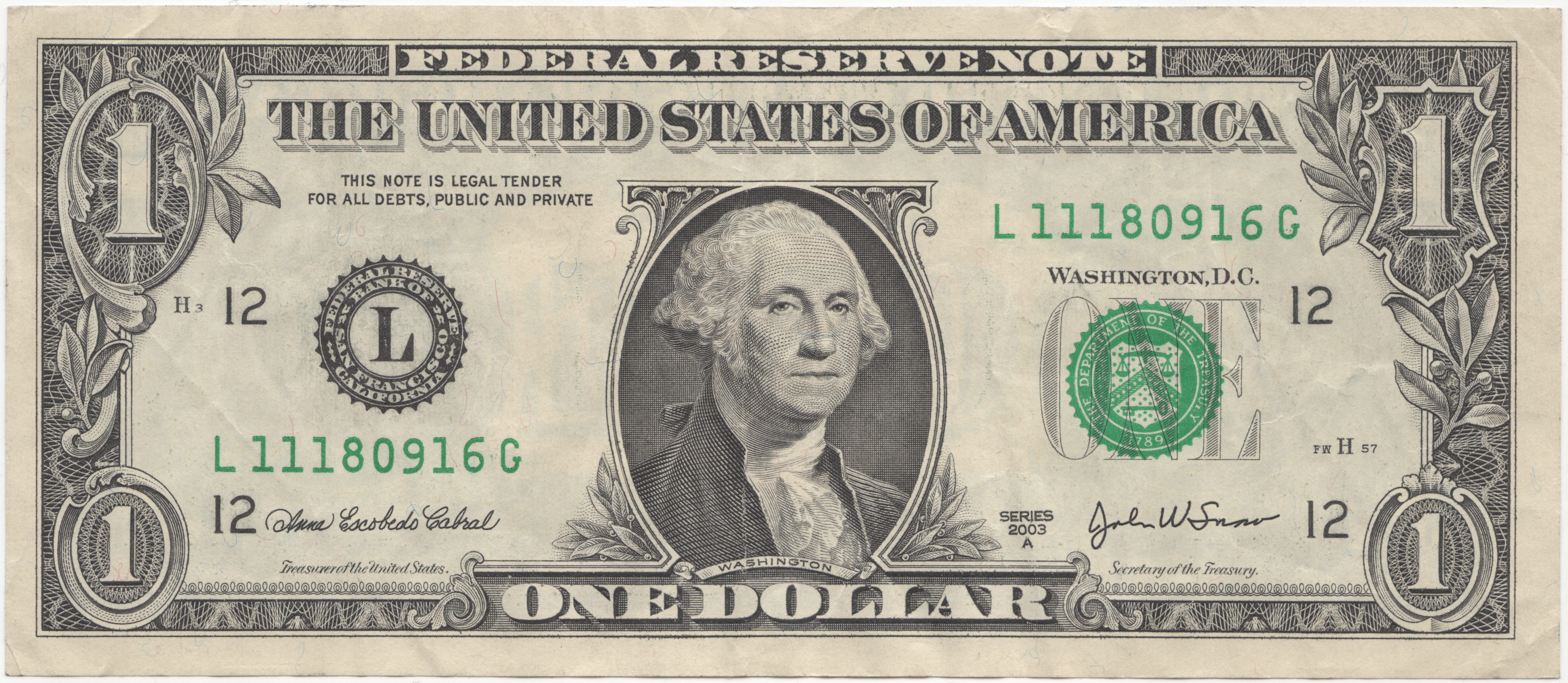 US one dollar banknote, illustrative image for US living-cost poll