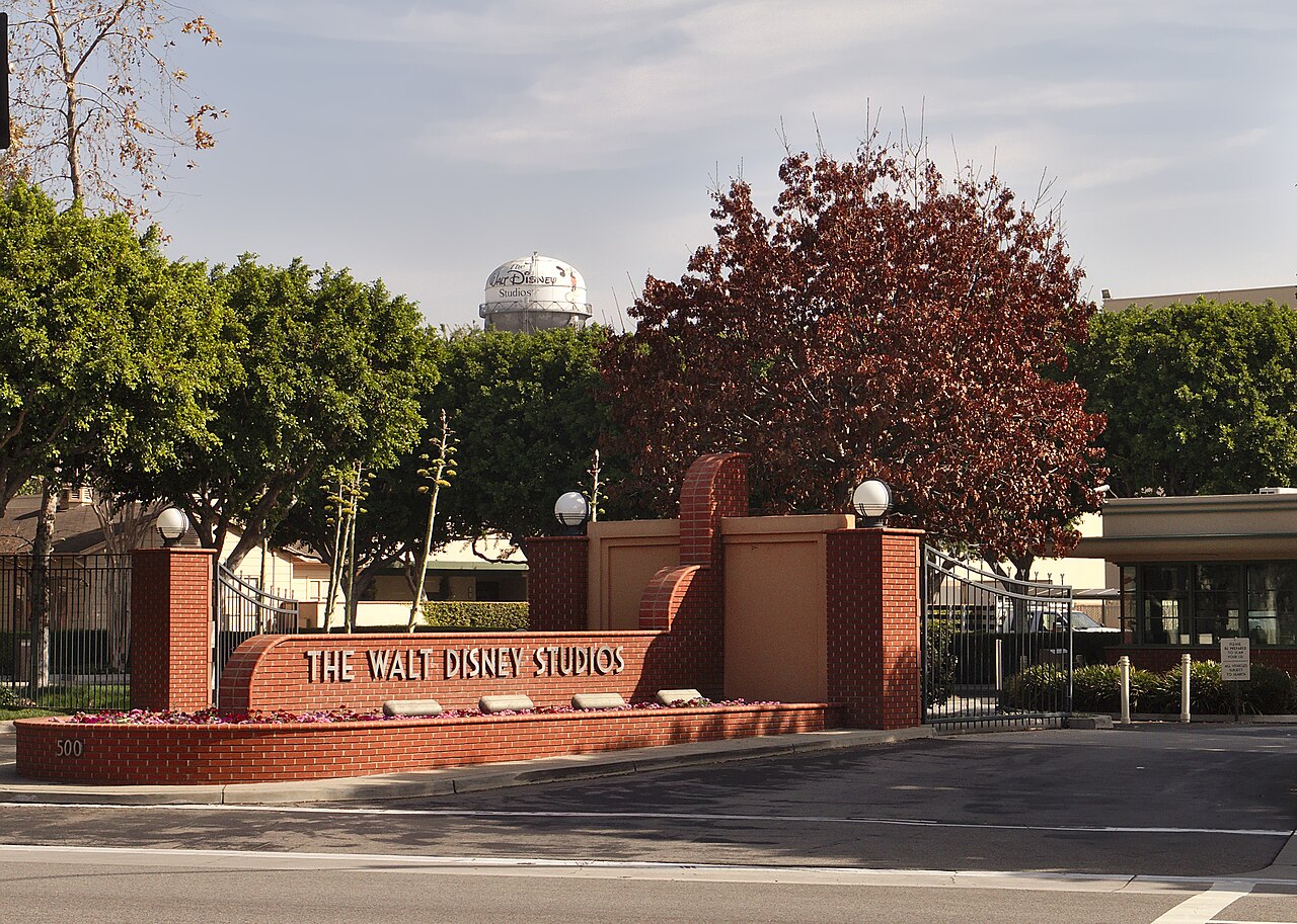 Entrance to Walt Disney Studios in Burbank, California