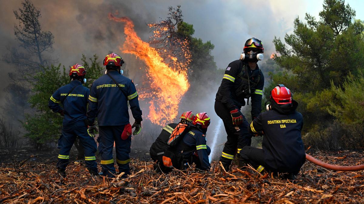 2 firefighting helicopters collide midair near Athens as Europe's wildfire emergency rages